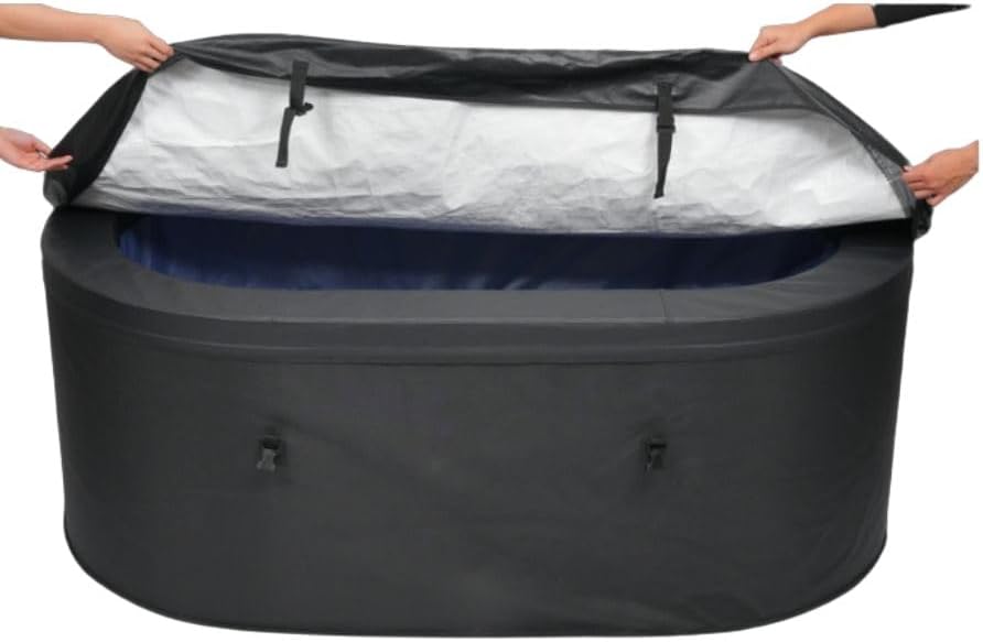 2-Person Oval Spa Hot Tub 🛁 Relaxing Foam & Textilene Design with 90 Aqua Jets 🌊 Perfect for Backyard & Patio