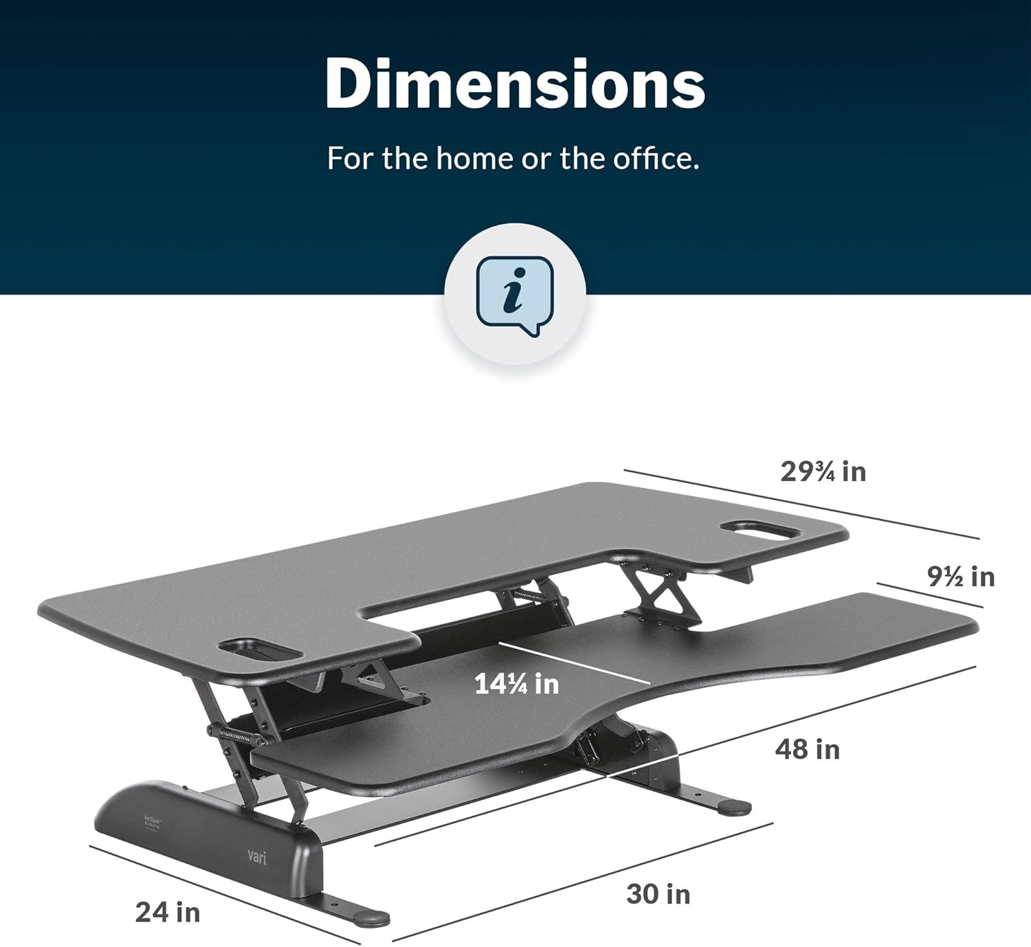 Adjustable Standing Desk Converter 🖥️ Ergonomic Spring-Assisted Sit-Stand Workstation ✨ Perfect for Home & Office