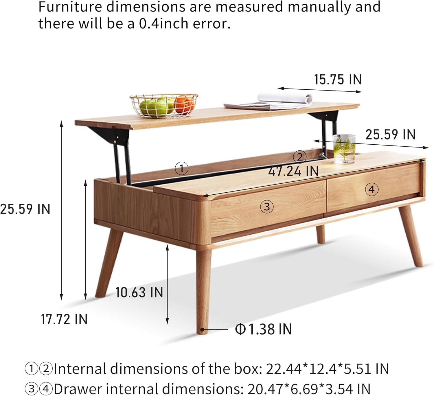 Natural Wood Storage Shelf 🌿 4-Tier Organizer for Home, Apartment & Office 🏡 Stylish & Functional