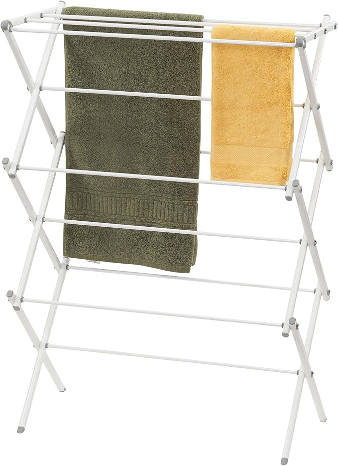 Folding Clothes Drying Rack 🧺 Space-Saving Laundry Solution 🌞 Indoor & Outdoor Drying Made Easy