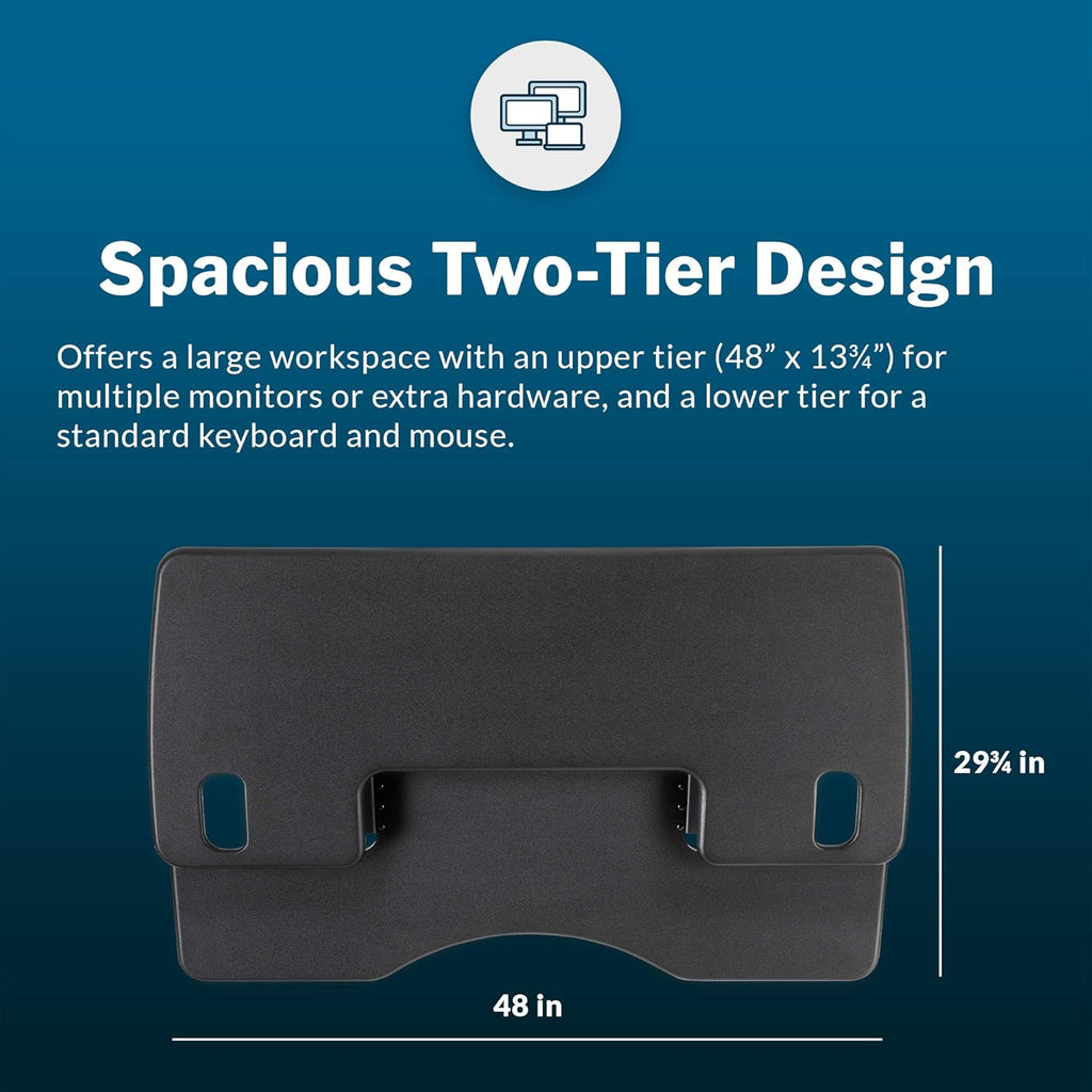 Adjustable Standing Desk Converter 🖥️ Ergonomic Spring-Assisted Sit-Stand Workstation ✨ Perfect for Home & Office