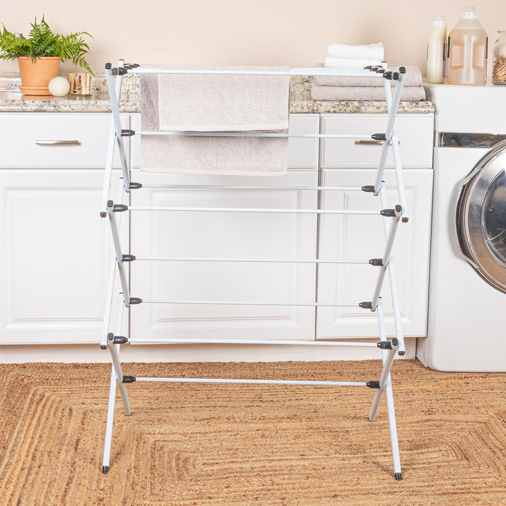 Folding Clothes Drying Rack 🧺 Space-Saving Laundry Solution 🌞 Indoor & Outdoor Drying Made Easy