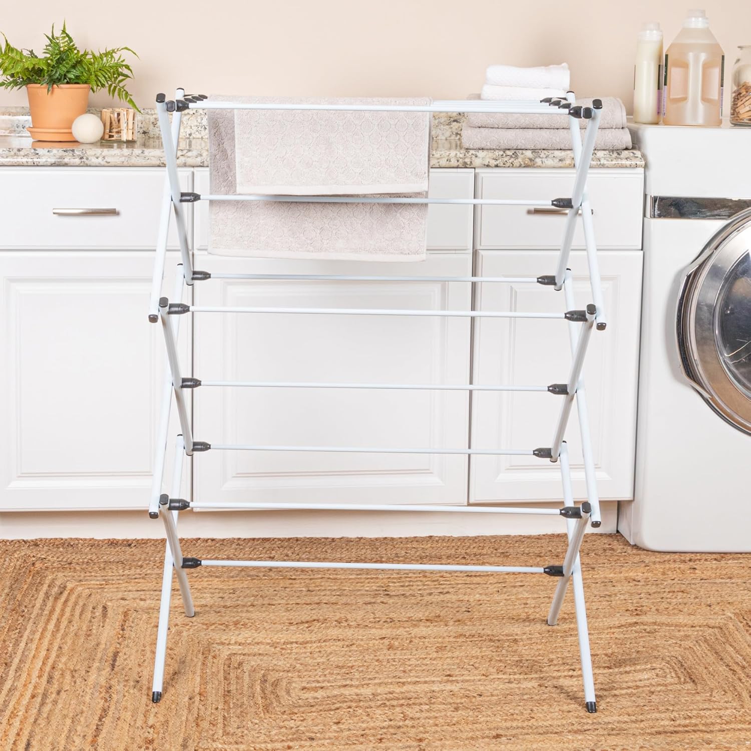 Folding Clothes Drying Rack 🧺 Space-Saving Laundry Solution 🌞 Indoor & Outdoor Drying Made Easy