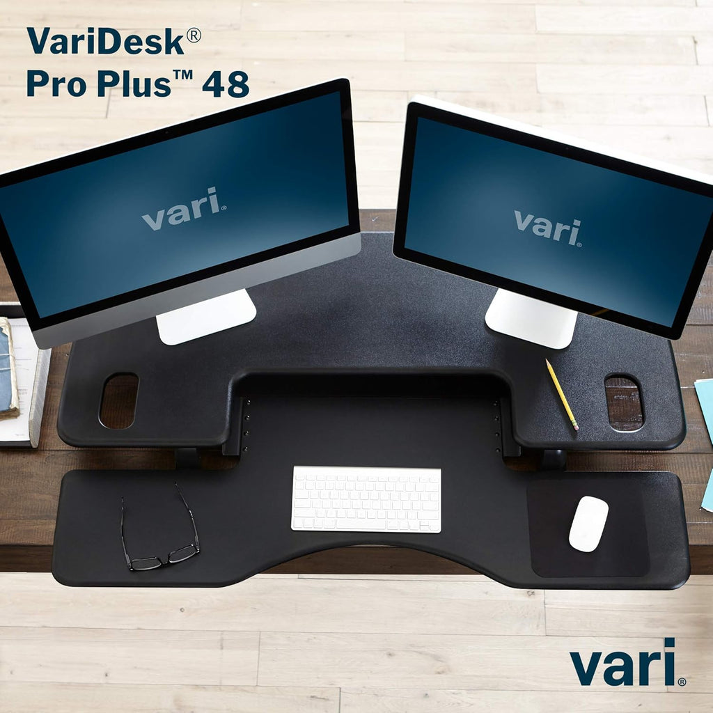 Adjustable Standing Desk Converter 🖥️ Ergonomic Spring-Assisted Sit-Stand Workstation ✨ Perfect for Home & Office
