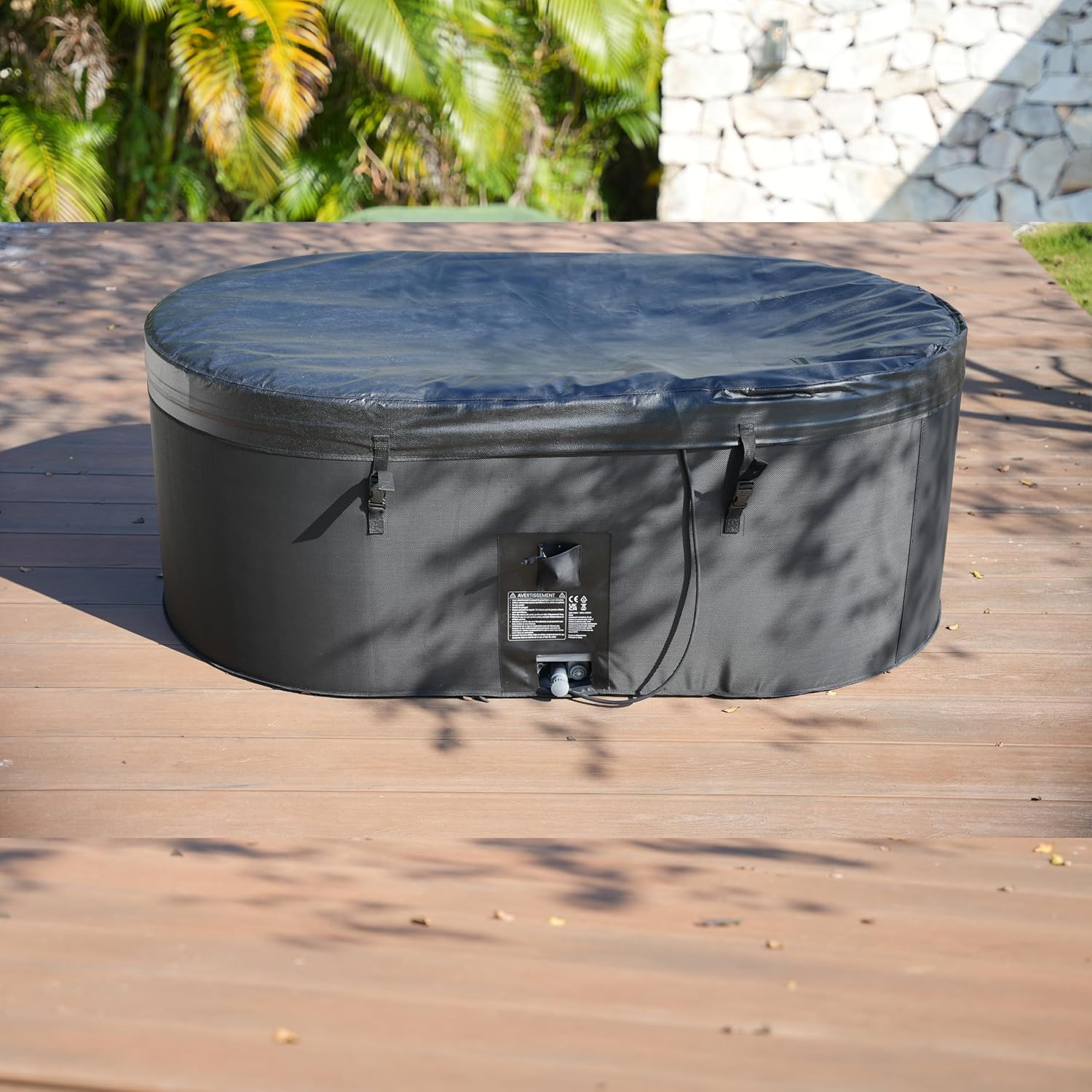 2-Person Oval Spa Hot Tub 🛁 Relaxing Foam & Textilene Design with 90 Aqua Jets 🌊 Perfect for Backyard & Patio
